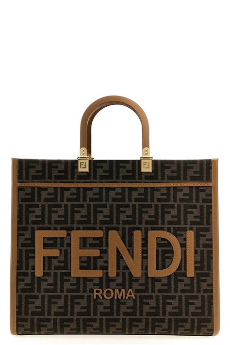 fendi mania shopper bag|Fendi sunshine shopper with strap.